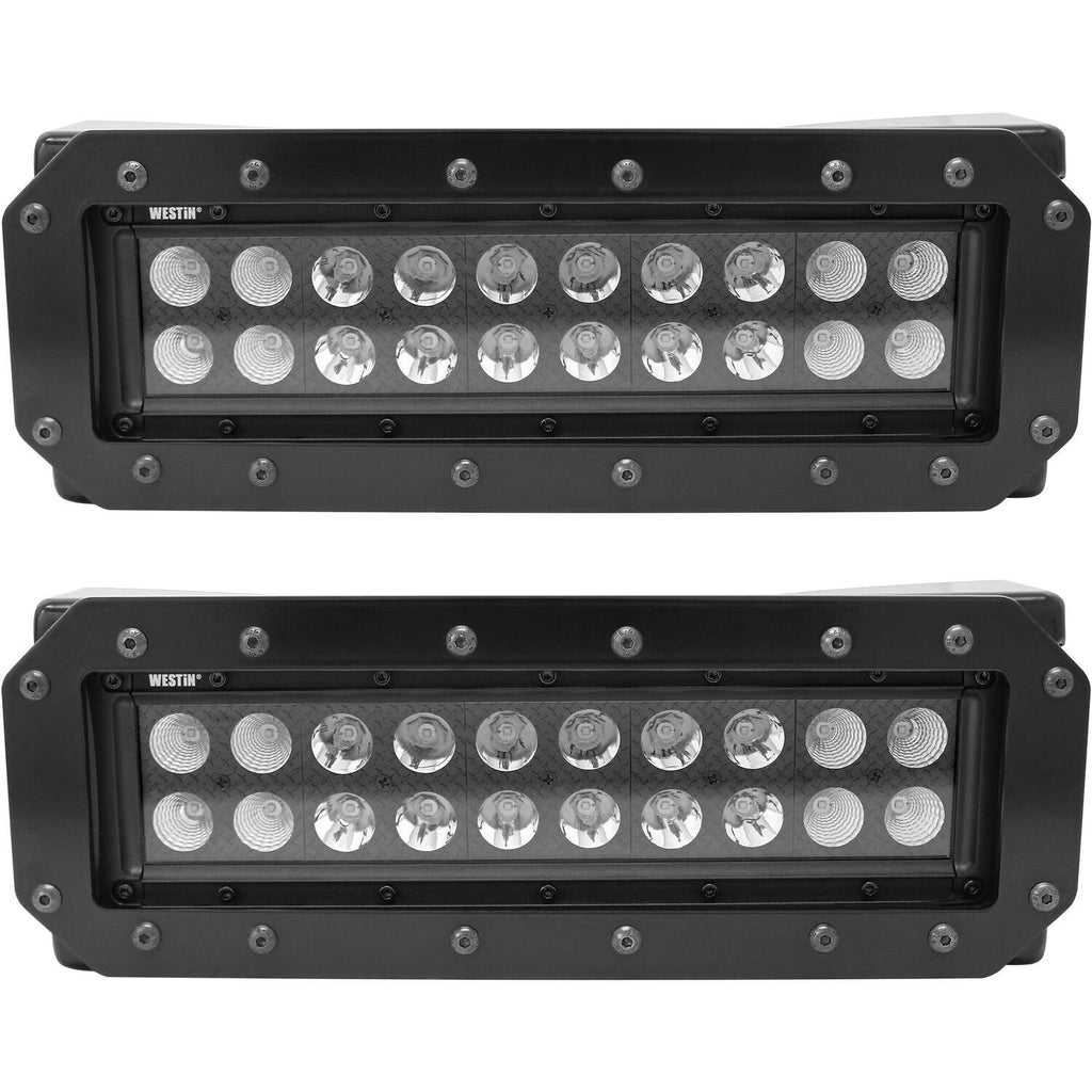 HDX Flush Mount B-FORCE LED Light Kit-Includes 10 inch LED Lights (set of 2) w/wiring harness