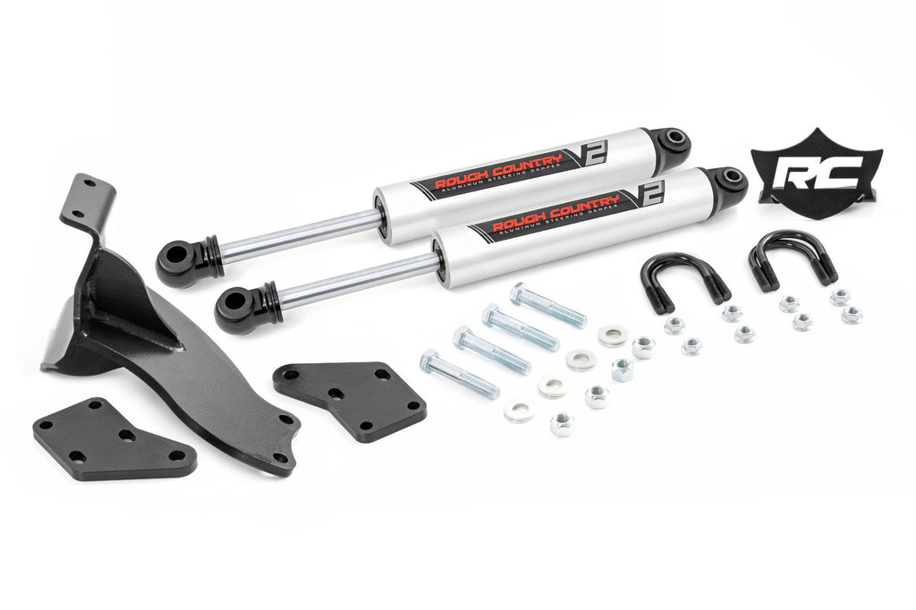 V2 Steering Stabilizer | Dual | 2.5-8 Inch Lift | Ram 2500 (14-25)/3500 (13-25)