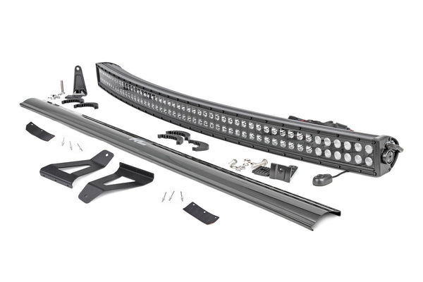 LED Light Kit | Windshield Mount | 50" BLK Dual Row | Jeep Cherokee XJ (84-01)