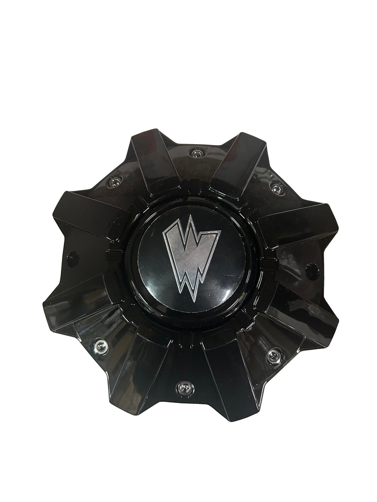 WALDOCH CENTER CAP 2017-2020 GLOSS BLACK WITH SCREWS 8 3/8" WIDE