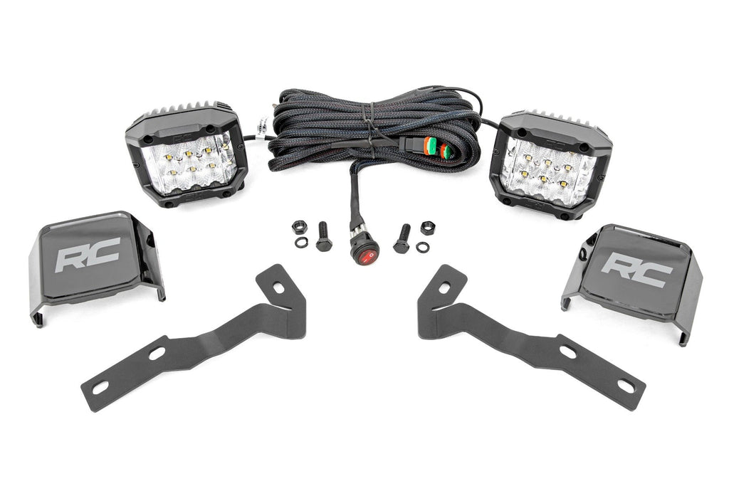 LED Light Kit | Ditch Mount |  3" OSRAM | Wide | Toyota Tacoma 2WD/4WD (16-23)