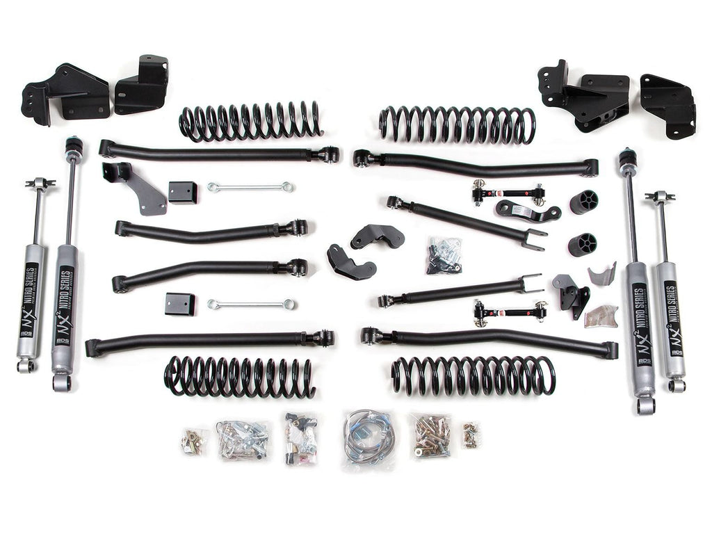 BDS Suspension 4.5" Long Arm Suspension Lift Kit 2012-2018 Jeep Wrangler JK 4 Door 1407H