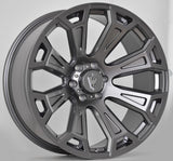 RAVEN 22X10 GREY STONE -16 OFFSET 6X139.7 78.3CB