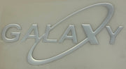 5.83" X 11" GALAXY CC LOGO 2 MIL CHROME / -55 BLACK