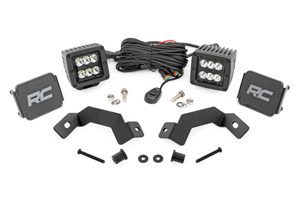 LED Light Kit | Ditch Mount | 2" Black Pair | Spot | Toyota Land Cruiser (24-25)