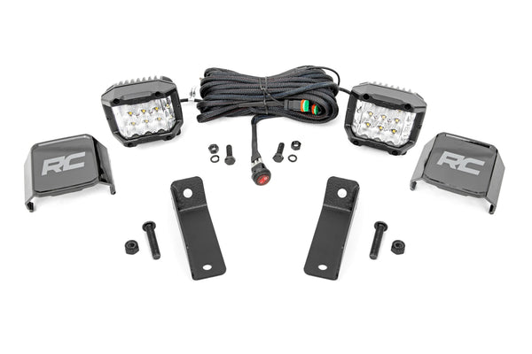 LED Light Kit | Rear Mount | 2" Chrome Pair | Wide Angle | Can-Am Maverick Sport 1000R
