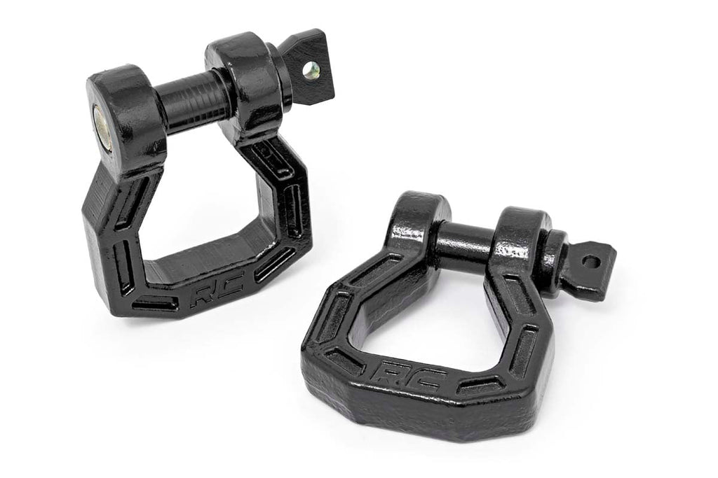 D-Ring | Forged | Pair | Black