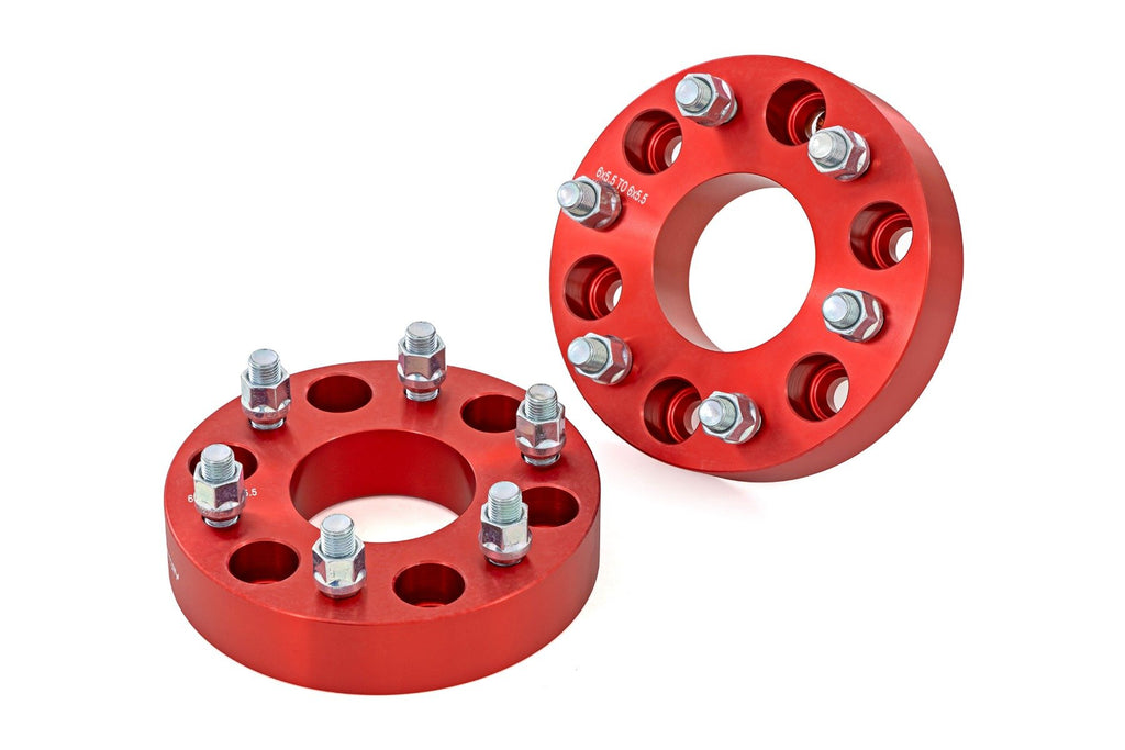 1.5 Inch Wheel Spacers | 6x5.5 | Red | Chevy/GMC 1500 Truck & SUV