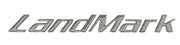 CHROME 3D LANDMARK DECAL 1.58" X 11"