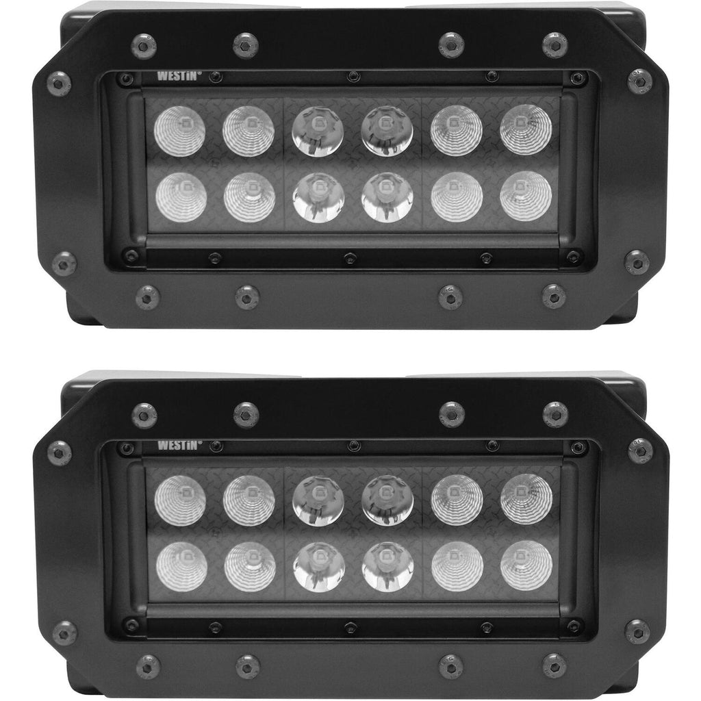 HDX Flush Mount B-FORCE LED Light Kit-Includes 6 inch LED Lights (set of 2) w/wiring harness