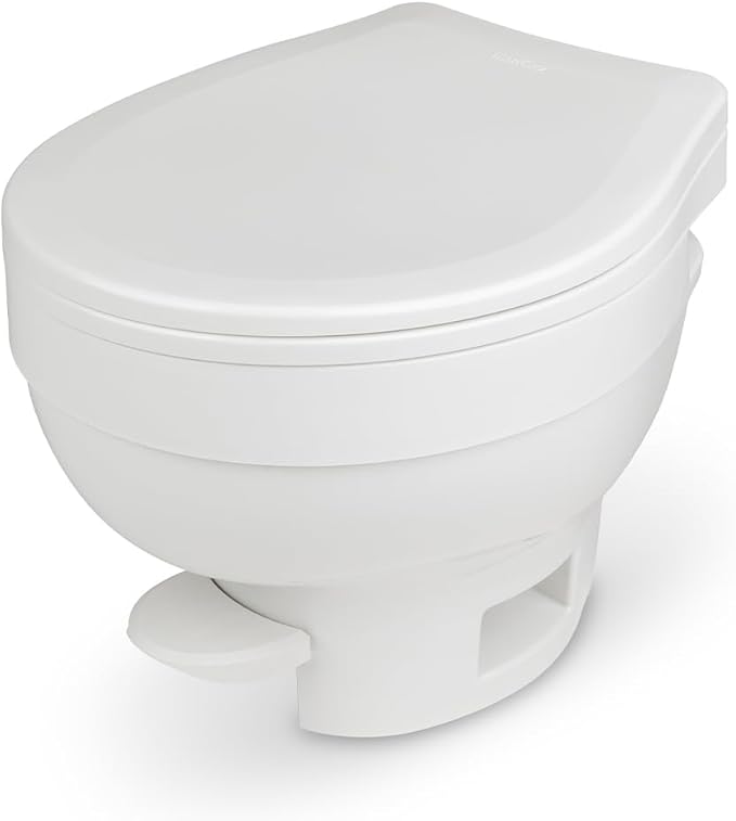 Aqua-Magic VI RV Toilet Foot Pedal Flush / High Profile / White - Thetford