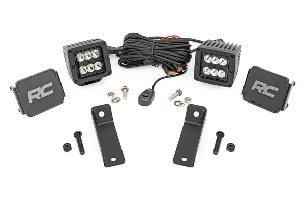 LED Light Kit | Rear Mount | 2" Black Pair | Spot | Can-Am Maverick Sport 1000R