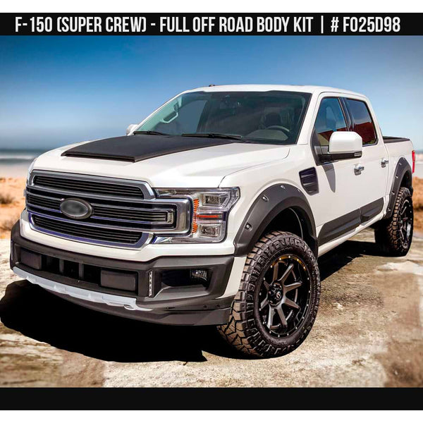 2018-2020 Ford F-150 Off-Road Full Kit Supercrew Painted  Satin Black Install Ready