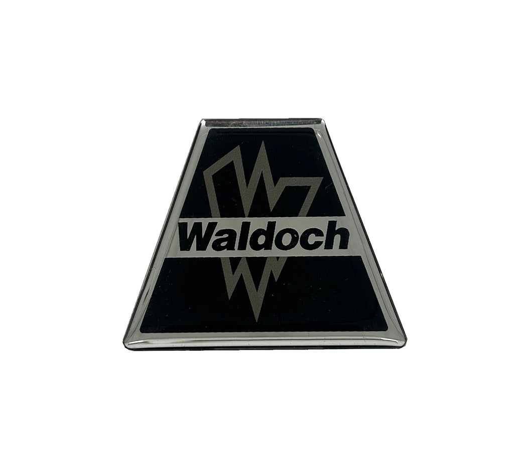 WALDOCH CRYSTAL CAP LOGO, 1.86" X 2.19" / FOAM ADHESIVE