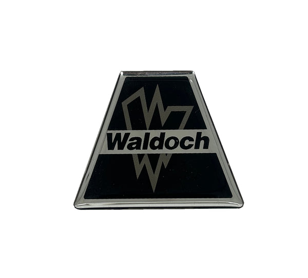 WALDOCH CRYSTAL CAP LOGO, 1.86" X 2.19" / FOAM ADHESIVE