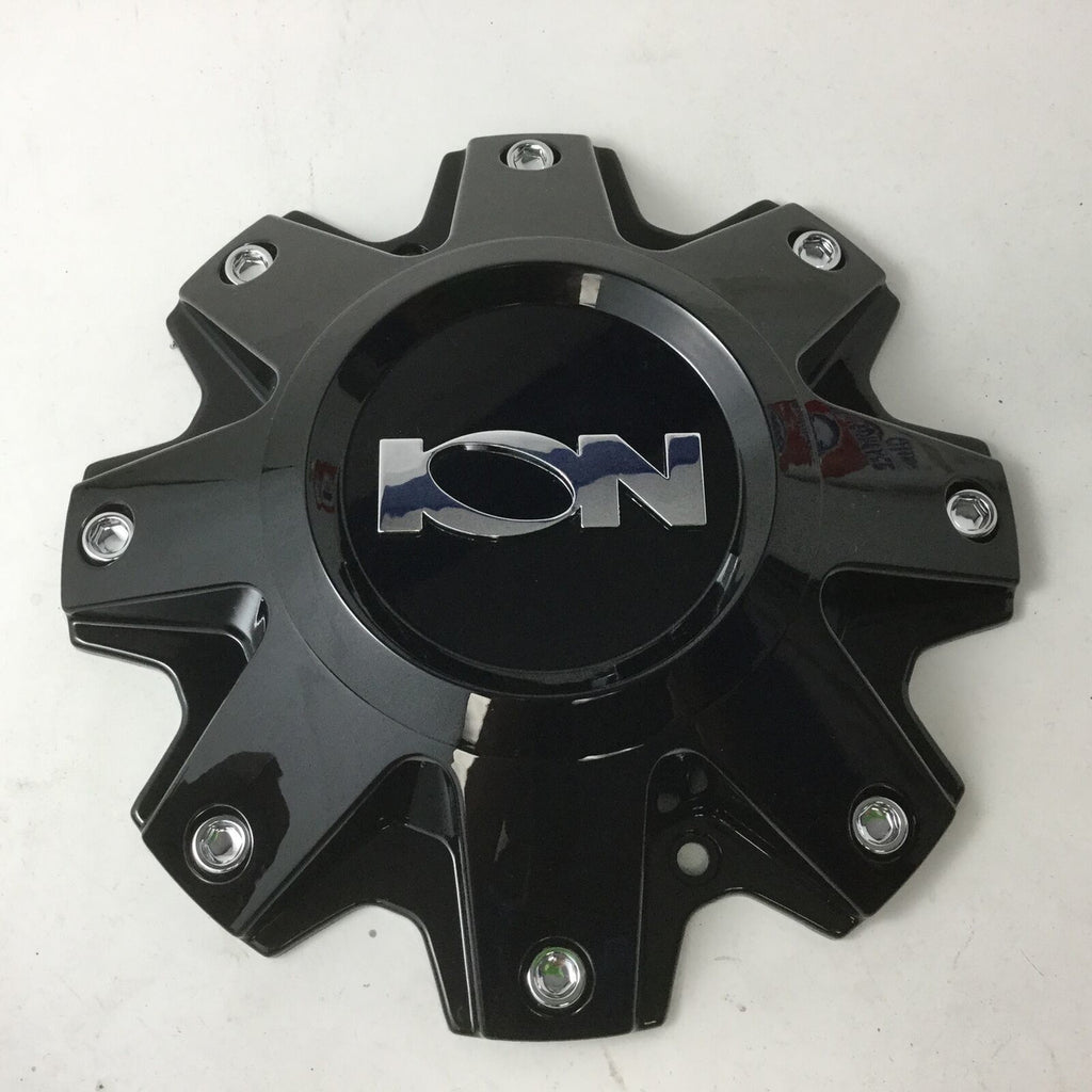 ION WHEEL CENTER CAP - BLACK WITH ION CHROME LOGO