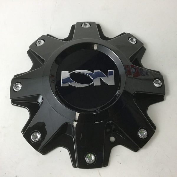 ION WHEEL CENTER CAP - BLACK WITH ION CHROME LOGO