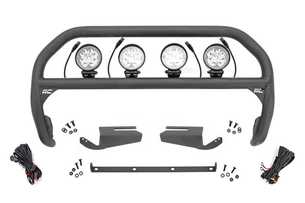 Nudge Bar | 4 Inch Round Led (x4) | OE Modular Steel | Ford Bronco 4WD (21-25)