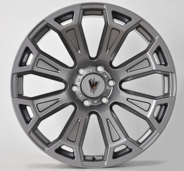 RAVEN 22X10 GREY STONE - 24 OFFSET 8X170 125.5CB
