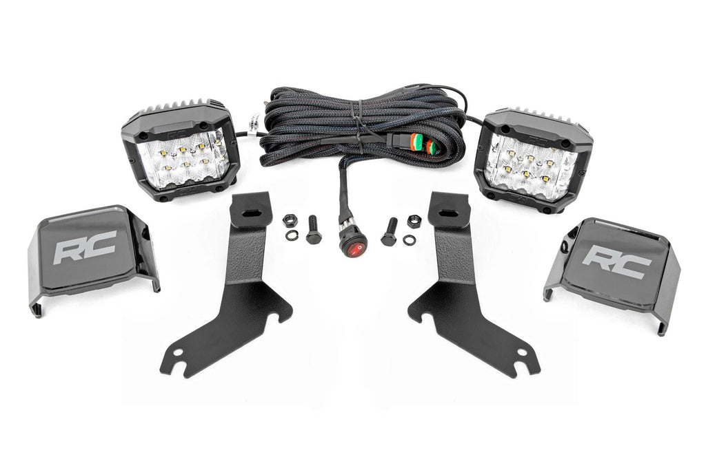 LED Light Kit | Ditch Mount |  3" OSRAM | Wide | Chevy Silverado 1500 (99-06)/Tahoe (00-06)