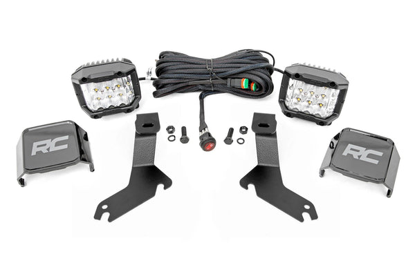 LED Light Kit | Ditch Mount |  3" OSRAM | Wide | Chevy Silverado 1500 (99-06)/Tahoe (00-06)