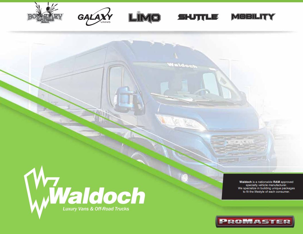 WALDOCH PROMASTER VAN PACKAGES BROCHURE