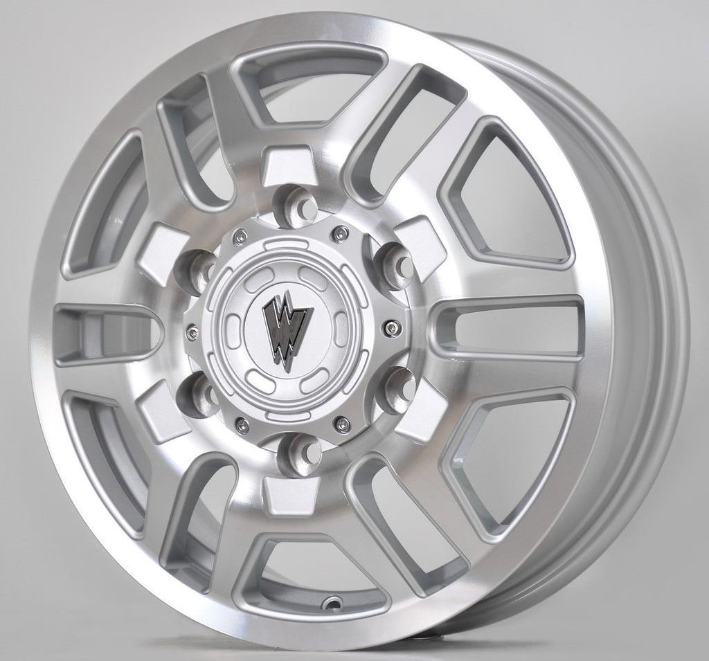 BLAZE 16X6 MACHINE SILVER - 80  OFFSET 6X180  138.8CB