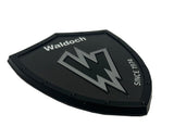 WALDOCH SHIELD LOGO (SL24) IMAGE - 5"x4.39" (BLACK BORDER)