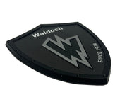 WALDOCH SHIELD LOGO (SL24) IMAGE - 5"x4.39" (BLACK BORDER)