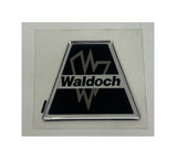 WALDOCH CRYSTAL CAP LOGO, 1.86" X 2.19" / FOAM ADHESIVE