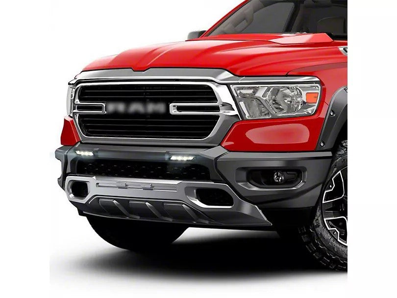 2019-2023 Dodge RAM 1500 Front Bumper Guard with DRL included  Gray Primer Paint Ready