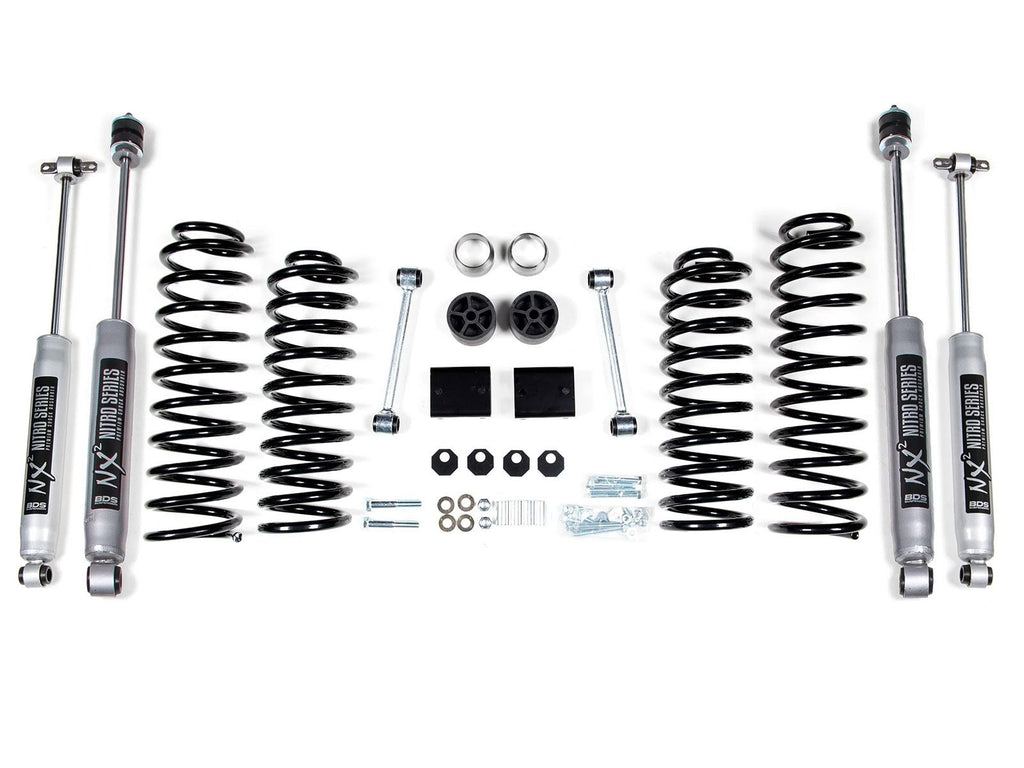 BDS Suspension 2" Suspension Lift Kit 2012-2018 Jeep Wrangler JK 4 Door 1430H