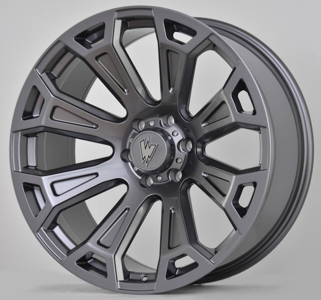 RAVEN 22X10 GREY STONE -16 OFFSET 6X139.7 78.3CB
