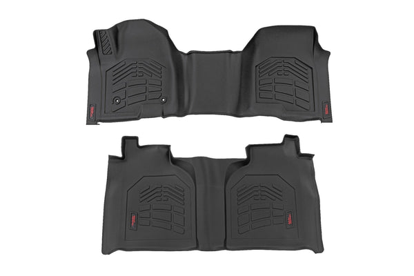 Sure-Fit Floor Mats | FR & RR | FR Over Hump | Crew | Chevy/GMC 1500/2500HD/3500HD (19-25)