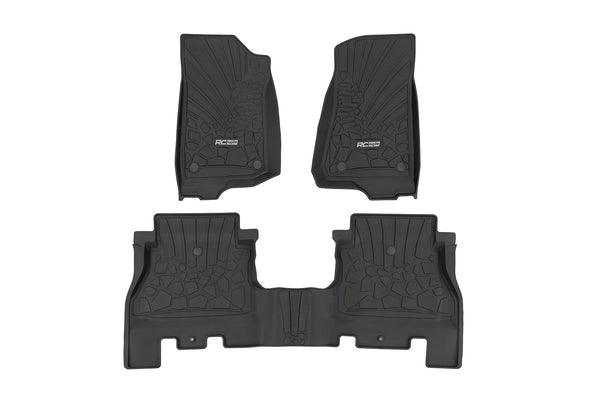 Flex Fit Floor Mats | FR & RR | 4 Door | Jeep Wrangler Unlimited 4WD (18-25)