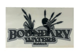 BOUNDARY WATERS WALDOCH CC NAME 6.58" X 10.66" - CHROME / FOAM ADHESIVE / -688 LT GRAY / -58 SILVER / -55 BLACK