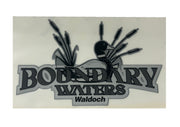 BOUNDARY WATERS WALDOCH CC NAME 6.58" X 10.66" - CHROME / FOAM ADHESIVE / -688 LT GRAY / -58 SILVER / -55 BLACK