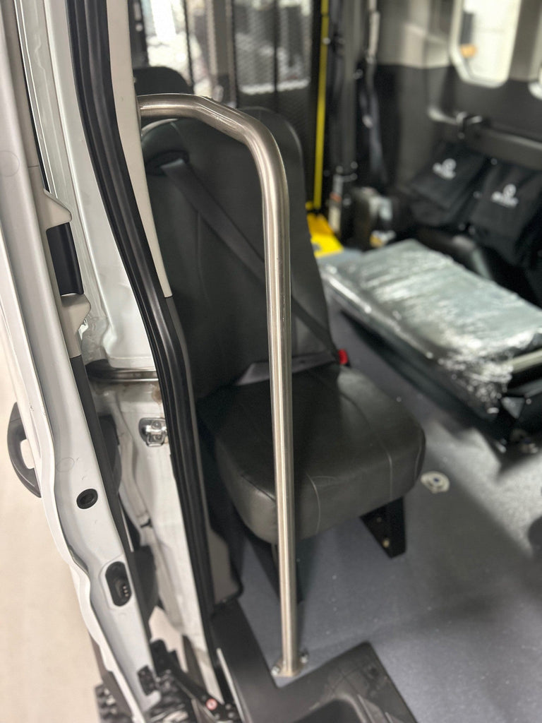 STAINLESS SLIDING DOOR HANDRAIL, LEFT OR RIGHT SIDE PROMASTER