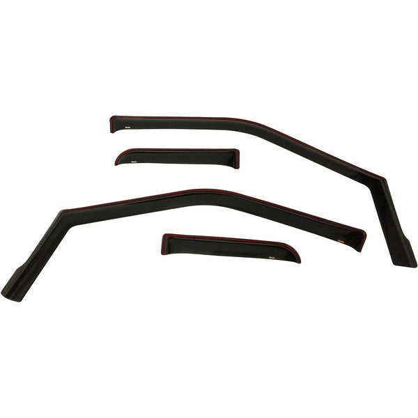 In Channel Wind Deflector 4pc-F-150 SuperCab 2015-2024; F-250/350 SuperDuty Super Cab 2017-2024