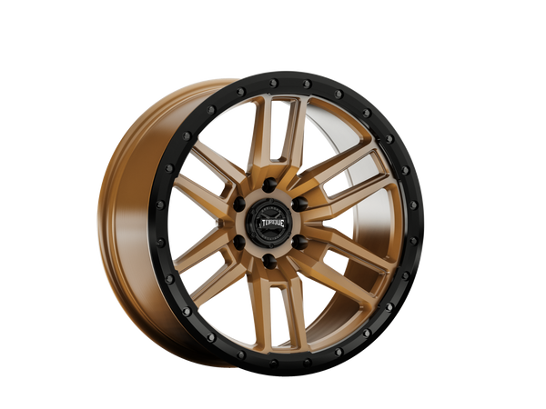 Torque Pritchett | Bronze w/Black Lip | 17x9 | 6x5.5 | 0mm