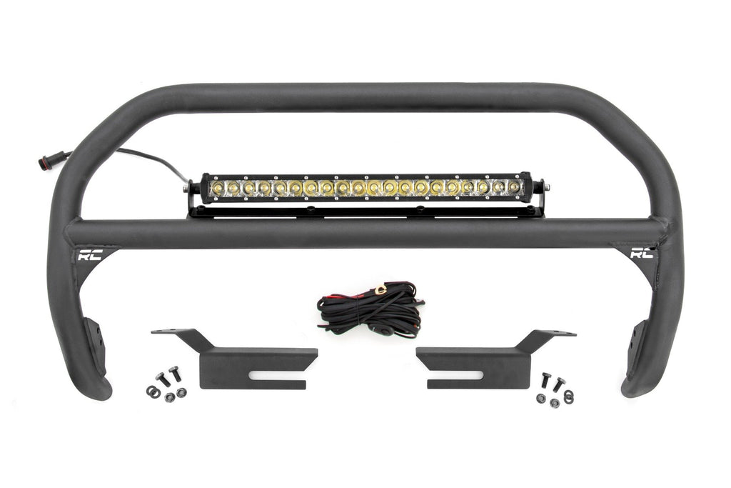 Nudge Bar | 20 Inch Chrome Single Row LED | Ford Bronco 4WD (2021-2025)