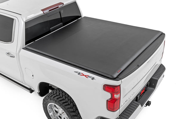 Soft Roll Up Bed Cover | 5'10" Bed | Chevy/GMC Sierra/Silverado 1500 (19-25)