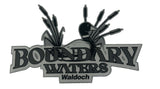 BOUNDARY WATERS WALDOCH CC NAME 6.58" X 10.66" - CHROME / FOAM ADHESIVE / -688 LT GRAY / -58 SILVER / -55 BLACK