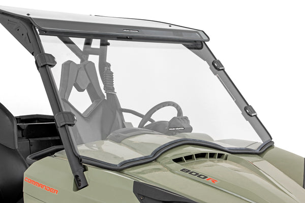 Full Windshield | Scratch Resistant | Can-Am Commander Max 1000