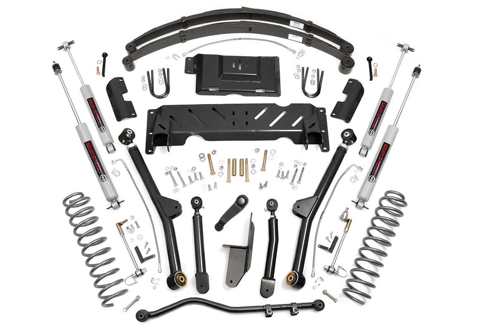 4.5 Inch Lift Kit | Long Arm | RR Leafs | NP242 | Jeep Cherokee XJ 4WD (84-01)