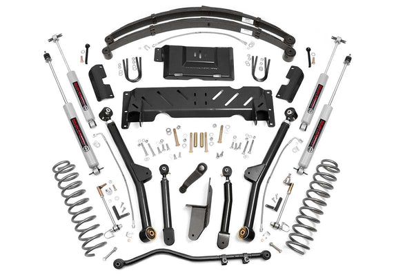 4.5 Inch Lift Kit | Long Arm | RR Leafs | NP242 | Jeep Cherokee XJ 4WD (84-01)