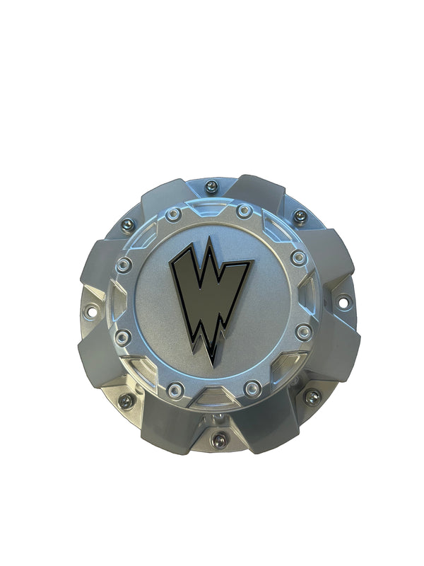 WALDOCH CENTER CAP 8 LUG, 8.5'' DIAMTER, SILVER, CAP5533-8180-S(W)