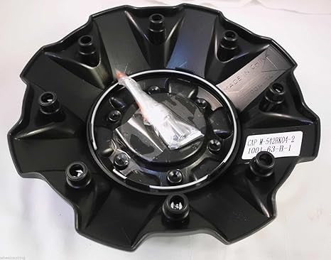 FUEL WHEELS BLACK CENTER CAP FIVE AND SIX LUGS