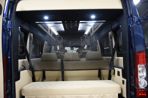 34”x 58” Rear cargo Mesh Net w/ Black Cam Buckles & Metal Tabs