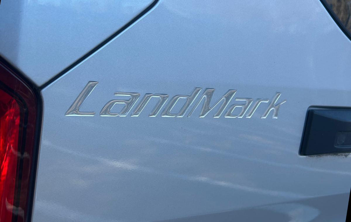 CHROME 3D LANDMARK DECAL 1.58" X 11"